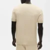 Koszulka z krótkim rękawem z bawełny i kaszmiru Ever Soft – Sandy Beige