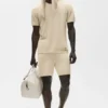 Koszulka z krótkim rękawem z bawełny i kaszmiru Ever Soft – Sandy Beige