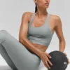 Koszulka z wbudowanym biustonoszem Airlift Super Sleek – Lunar Grey