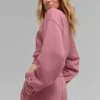 Krótka bluza z okrągłym dekoltem Accolade – kolor „Pink Wild Rose”