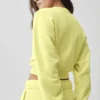Krótka bluza z okrągłym dekoltem Accolade – kolor „Sunshine”