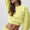 Krótka bluza z okrągłym dekoltem Accolade – kolor „Sunshine”