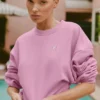 Krótka bluza z okrągłym dekoltem Accolade – różowy „Candy Heart”