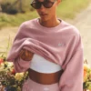 Krótka bluza z okrągłym dekoltem Accolade – Vintage Pink