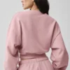 Krótka bluza z okrągłym dekoltem Accolade – Vintage Pink