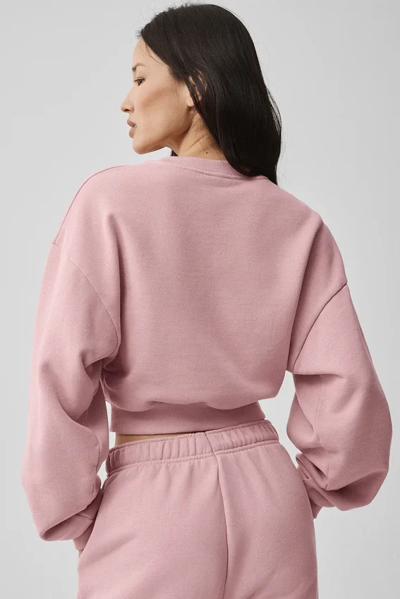Krótka bluza z okrągłym dekoltem Accolade – Vintage Pink