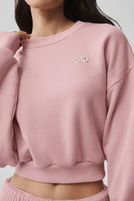 Krótka bluza z okrągłym dekoltem Accolade – Vintage Pink