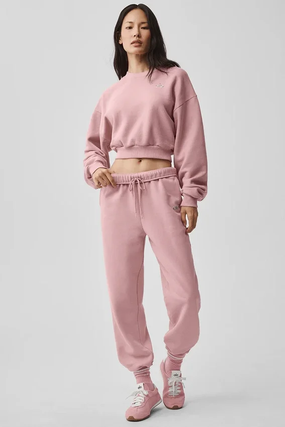 Krótka bluza z okrągłym dekoltem Accolade – Vintage Pink