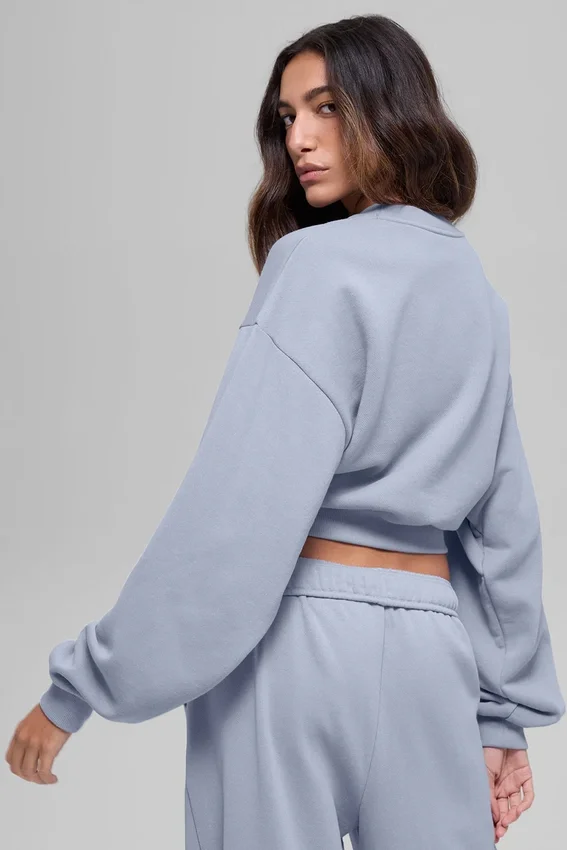 Krótka bluza z okrągłym dekoltem Accolade – Winter Frost
