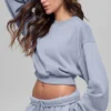 Krótka bluza z okrągłym dekoltem Accolade – Winter Frost