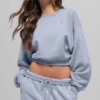 Krótka bluza z okrągłym dekoltem Accolade – Winter Frost