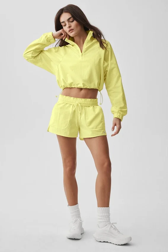Krótka bluza z zamkiem 1/4 dla absolwentów – Sunshine