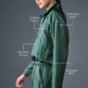 Krótki sweter Afterglow – kolor Winter Ivy