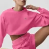 Krótki sweter z okrągłym dekoltem Accolade – kolor „Paradise Pink”