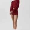 Krótki sweter z okrągłym dekoltem Sway – kolor Summer Romance Red
