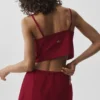 Krótki top na ramiączkach Connection – Summer Romance Red