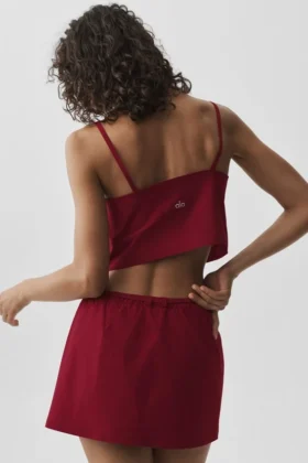 Krótki top na ramiączkach Connection – Summer Romance Red
