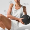 Krótki top na ramiączkach Sport Star – biały