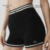 Krótkie szorty Tennis Club Sweater Knit Hot — czarne/kość słoniowa
