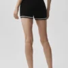Krótkie szorty Tennis Club Sweater Knit Hot — czarne/kość słoniowa