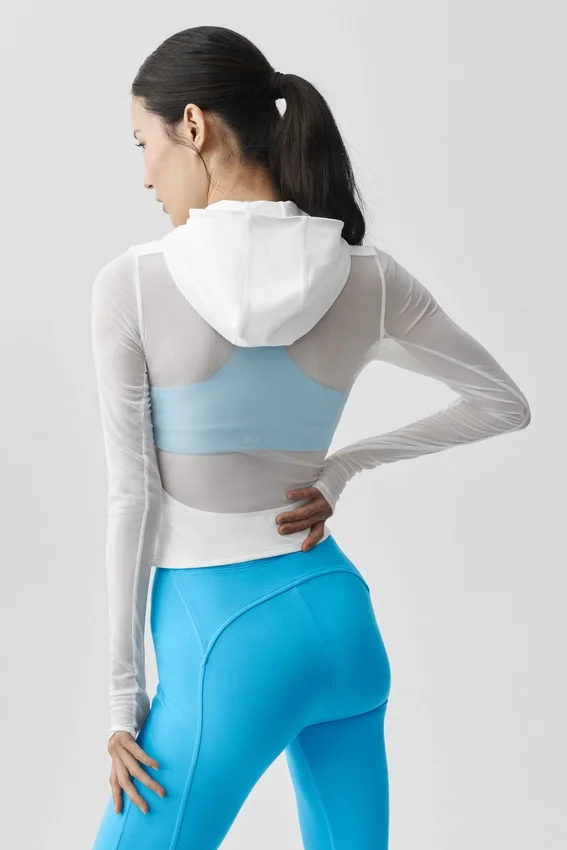 Kurtka Alo Softsculpt Superset z zamkiem na całej długości – biała