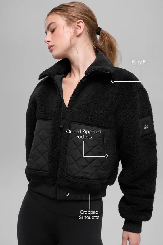 Kurtka bomberka Sherpa Edge – czarna