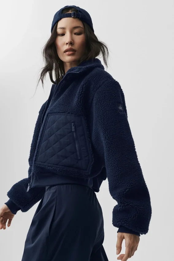 Kurtka bomberka Sherpa Edge – granatowa