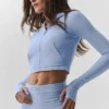 Kurtka dopasowana Alosoft Sincere – jasnoniebieska