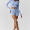 Kurtka dopasowana Alosoft Sincere – jasnoniebieska