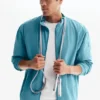 Kurtka dresowa Takeaway z pełnym zamkiem – Blue Breeze