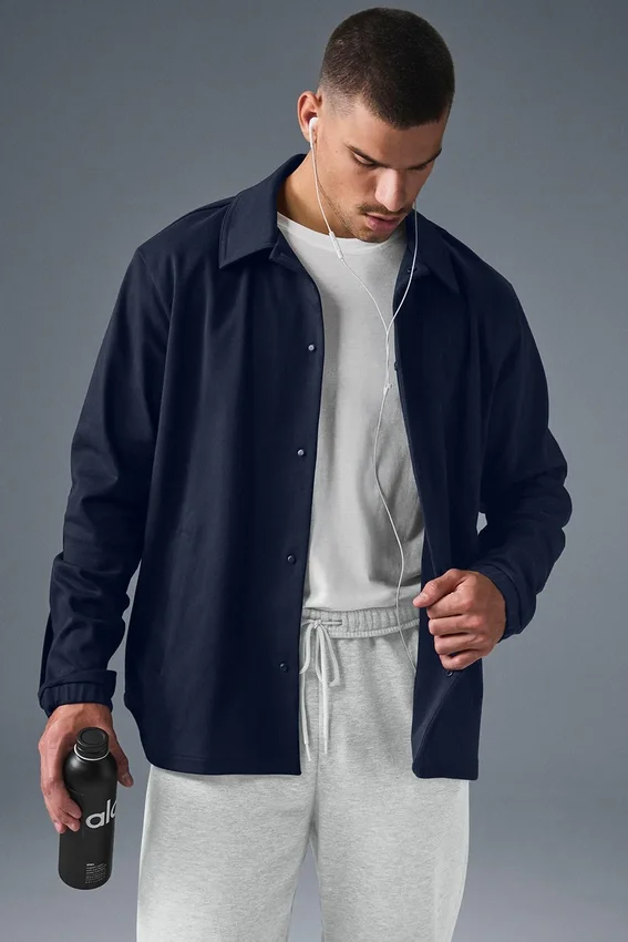 Kurtka Edition Sueded – granatowa
