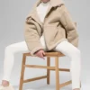 Kurtka „Grand Jacket” z imitacji owczej skóry – kolor Woodland Tan