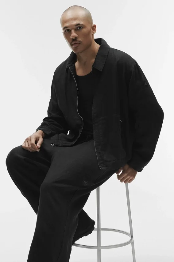 Kurtka Linen Days z pełnym zamkiem – Black