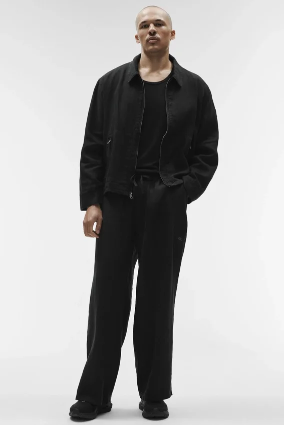 Kurtka Linen Days z pełnym zamkiem – Black
