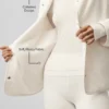 Kurtka Polar Fleece Take Note – kolor kości słoniowej
