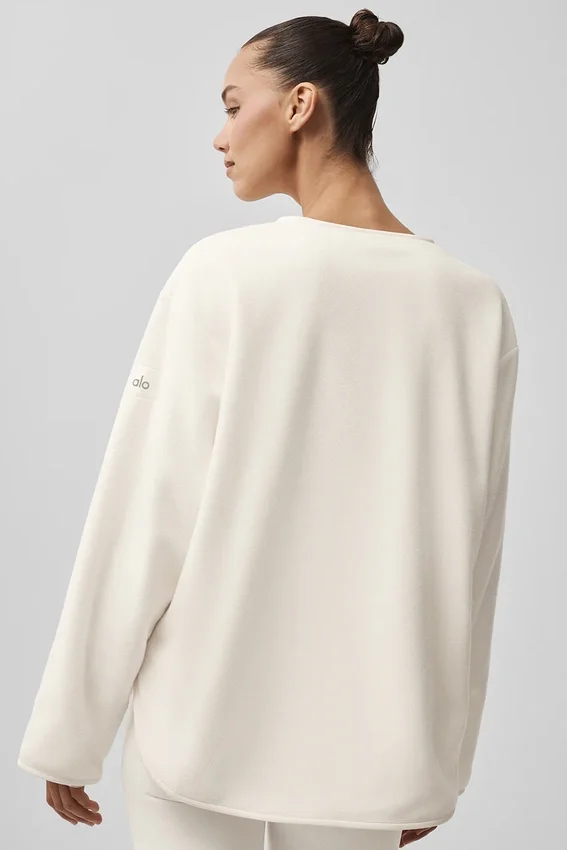 Kurtka Polar Fleece Take Note – kolor kości słoniowej