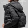 Kurtka puchowa Aspen Love – czarna