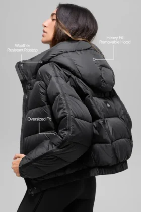 Kurtka puchowa Aspen Love – czarna