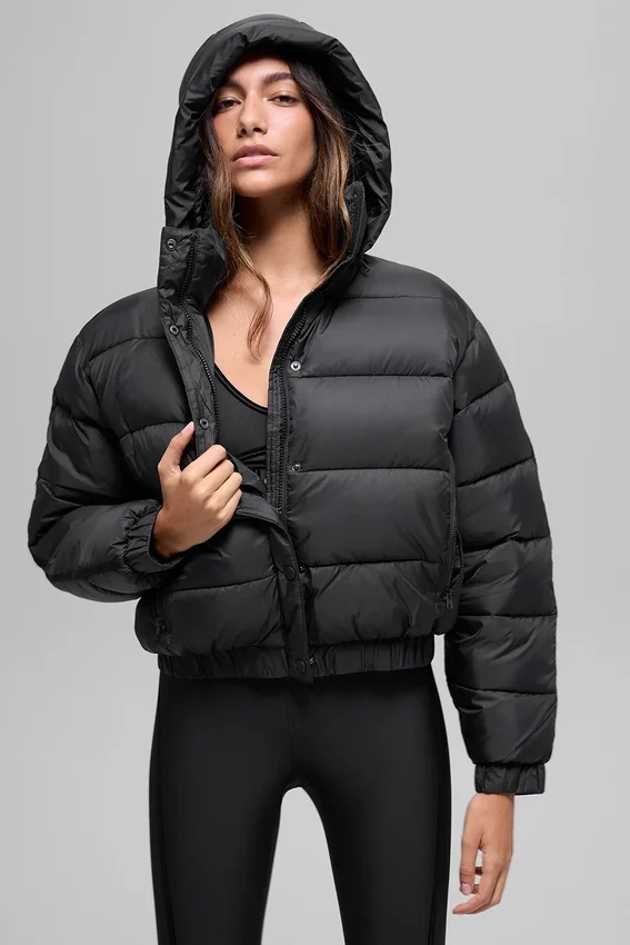 Kurtka puchowa Aspen Love – czarna