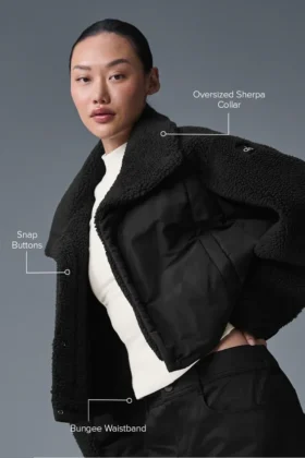 Kurtka puchowa Sherpa Cozy Escape – Black/Black