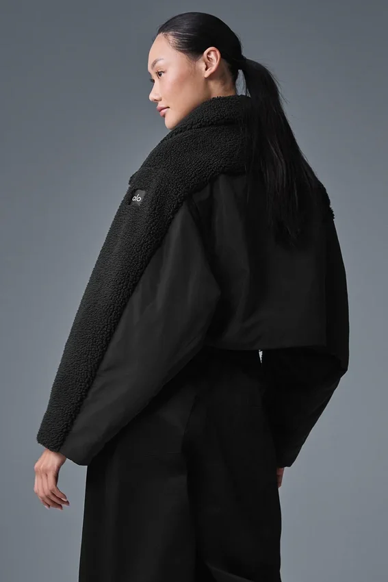 Kurtka puchowa Sherpa Cozy Escape – Black/Black