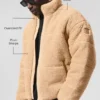 Kurtka puchowa Sherpa Stage – kolor camel