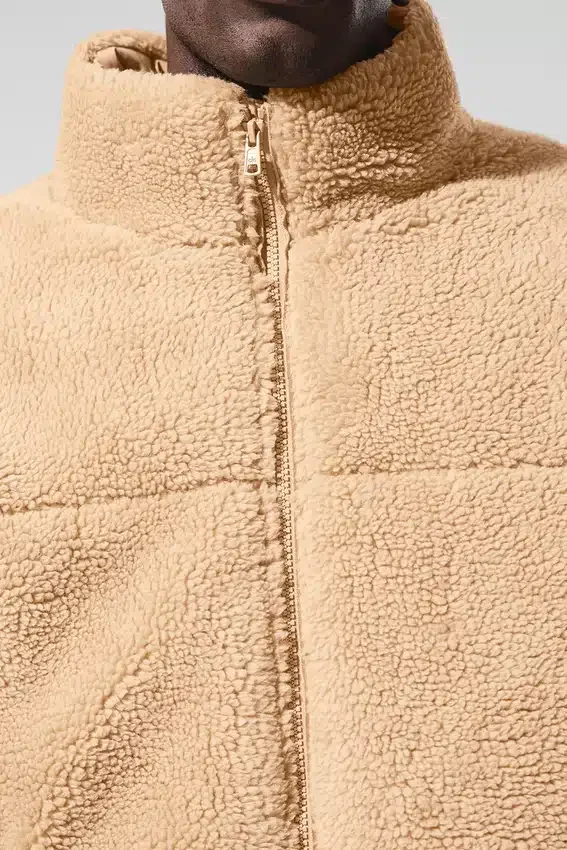 Kurtka puchowa Sherpa Stage – kolor camel