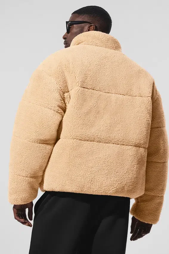 Kurtka puchowa Sherpa Stage – kolor camel