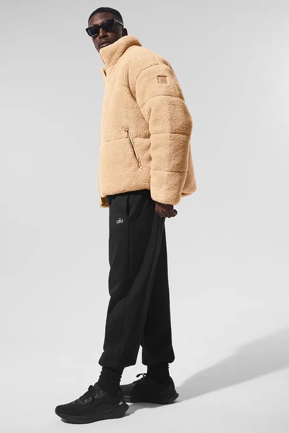 Kurtka puchowa Sherpa Stage – kolor camel