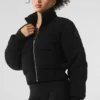 Kurtka puchowa typu „sweater” Darling – czarna