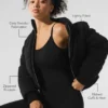 Kurtka puchowa typu „sweater” Darling – czarna