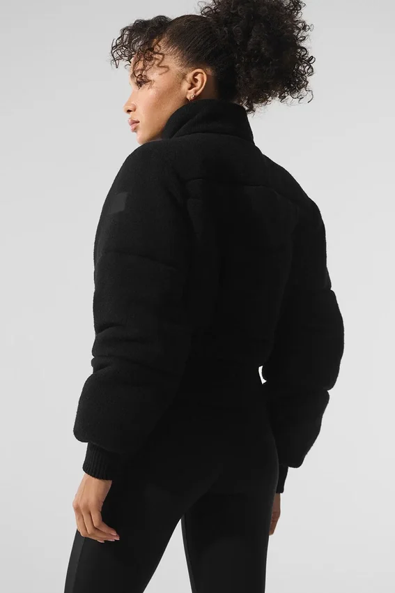Kurtka puchowa typu „sweater” Darling – czarna