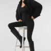 Kurtka puchowa typu „sweater” Darling – czarna
