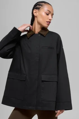 Kurtka Twill Barn – czarna/espresso